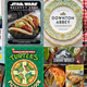 Covers for various pop culture cookbooks from Insight Editions